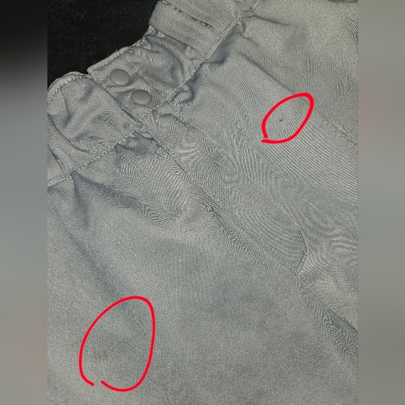 Men's Wilson Gray Baseball Straight Leg Pants. Size Large, Used Condition. - Picture 6 of 6